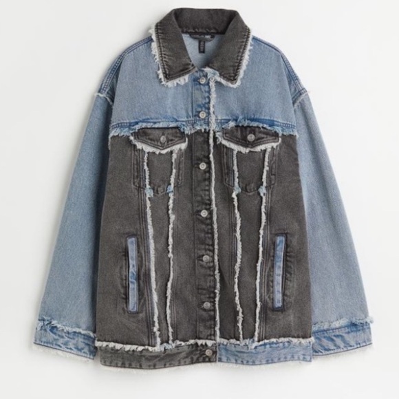 Blue/Black Denim Jacket - Picture 4 of 5